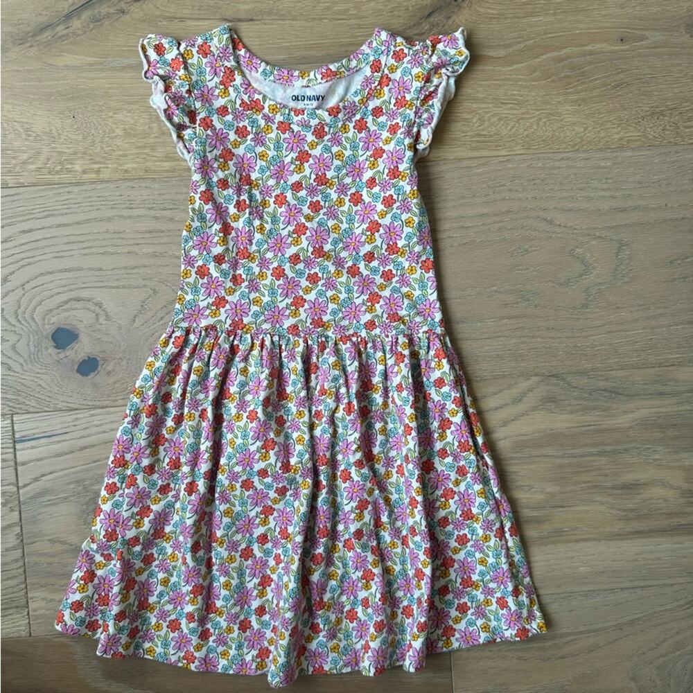 Old Navy Short Sleeve Multicolor Floral Dress S